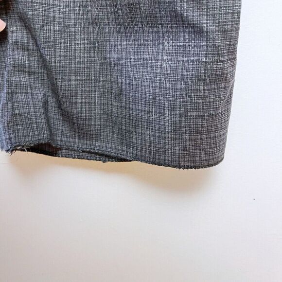 Boss Hugo Boss Womens Size 8 Gray Plaid Raw Hem Dress Pant Wool - Picture 4 of 11